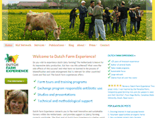 Tablet Screenshot of dutchfarmexperience.com